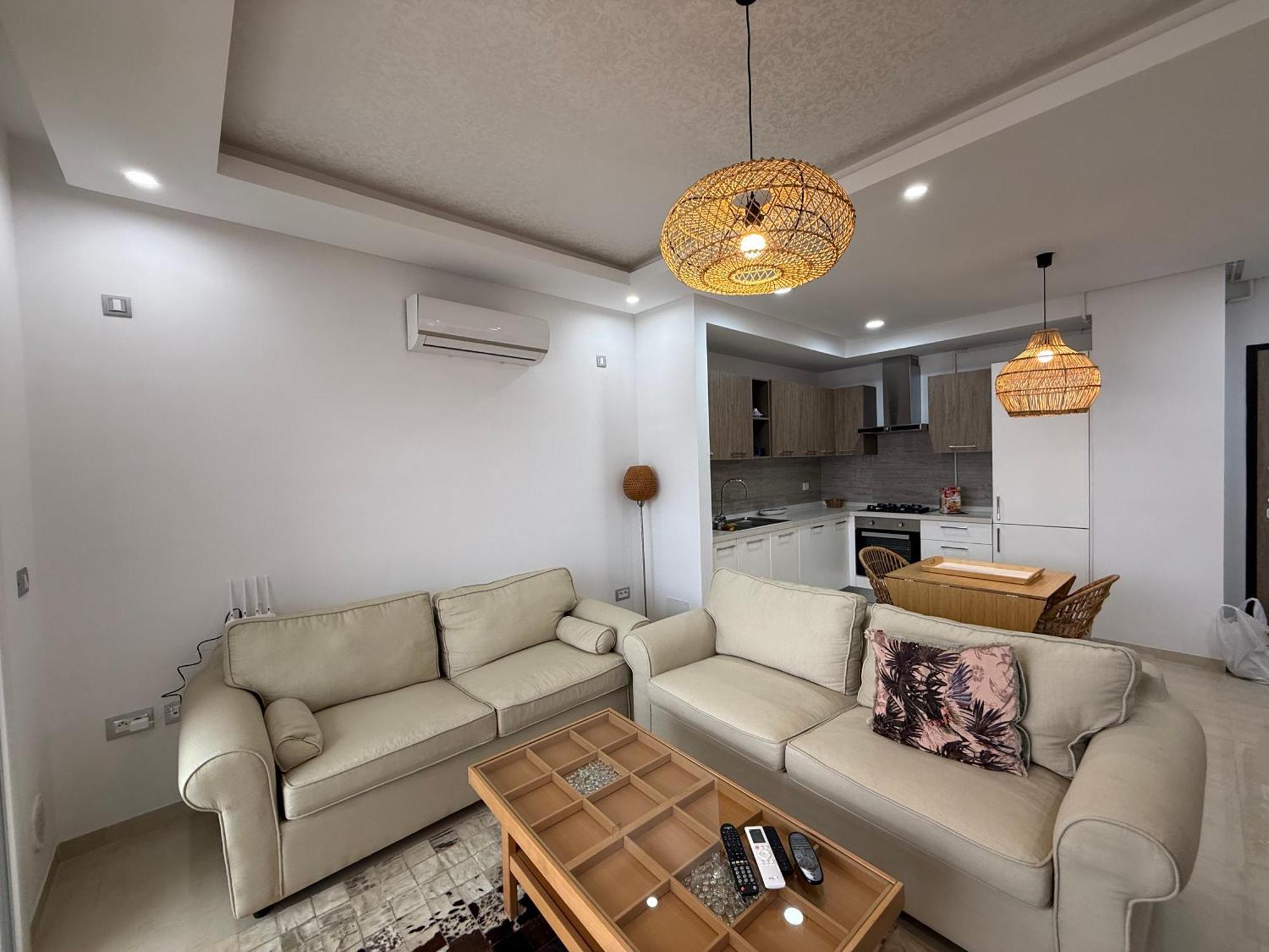 Furnished 2 Bedroom Sea View With Swimming Pool And By The Apartment Hammamet